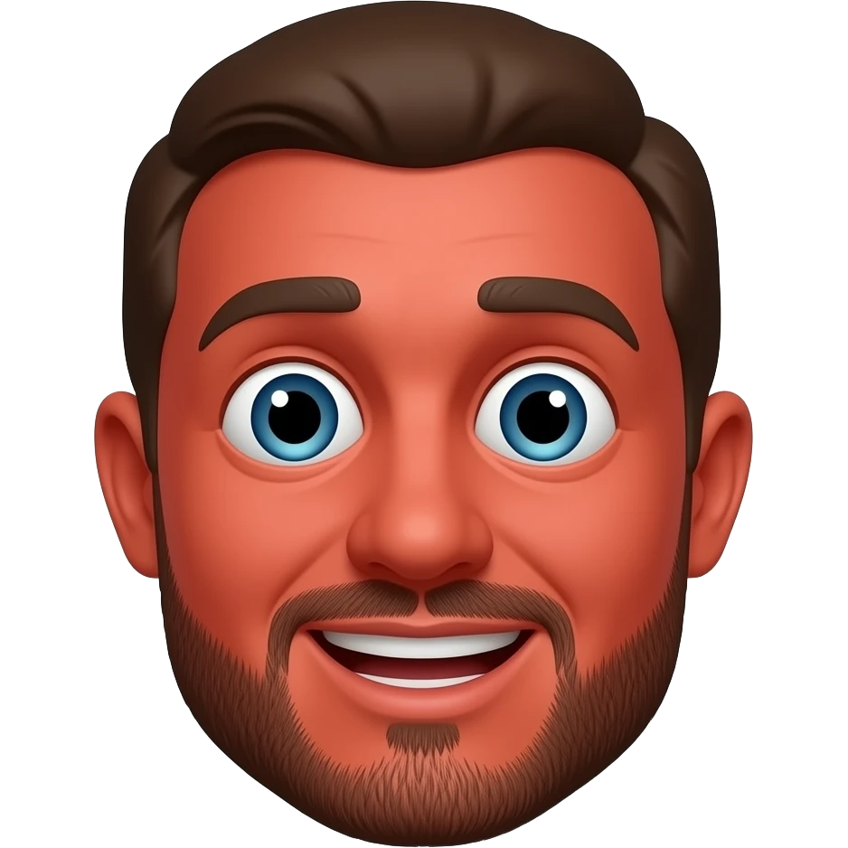 Emoji red face  silly emoji