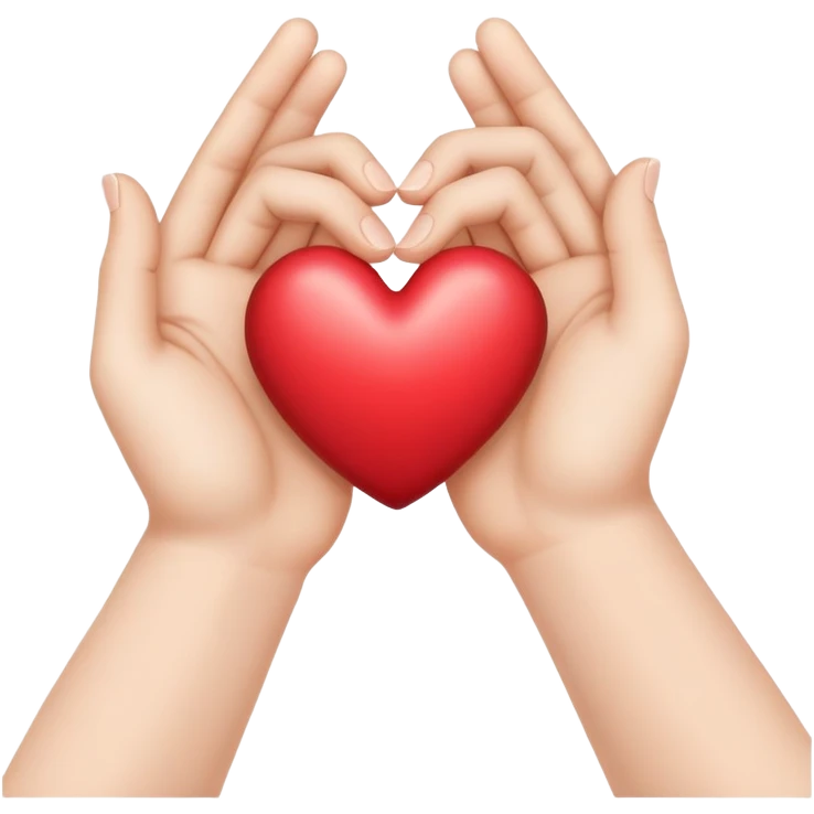 Hand heart emoji