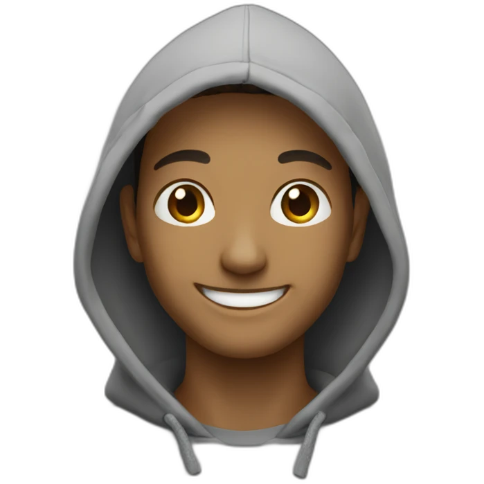 a smiling hoody emoji
