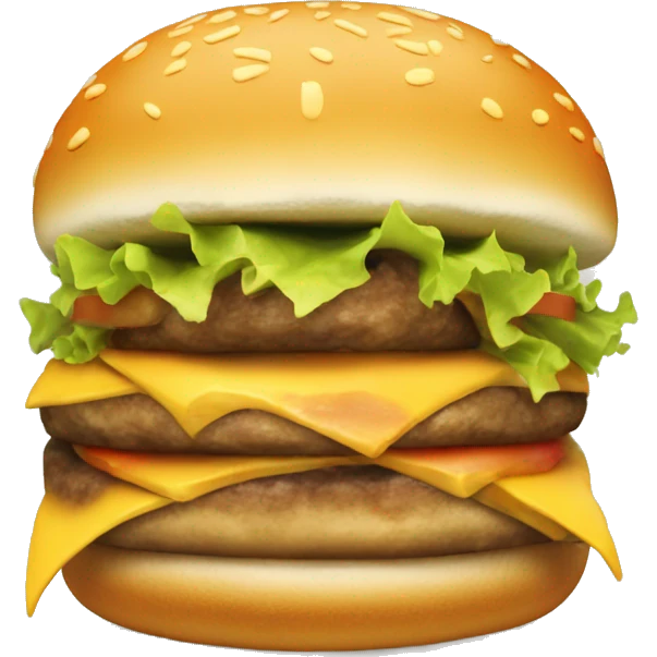 Really cheesy cheeseburger emoji