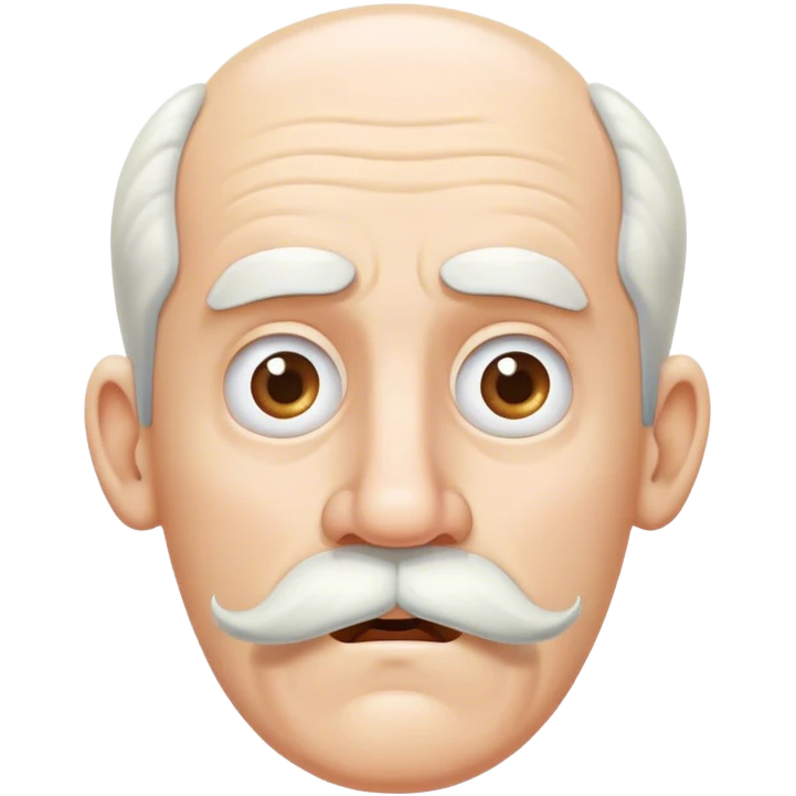 pale skinned onkel with big white mustache looking confused emoji