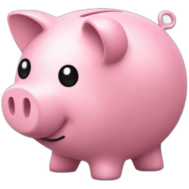 Piggy bank side view emoji