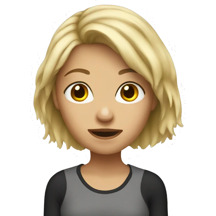 dirty blond girl emoji