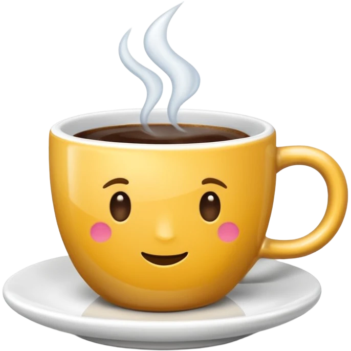 Une Tasse de cafe avec des roue emoji
