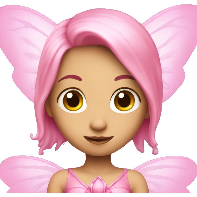 Pink fairy emoji