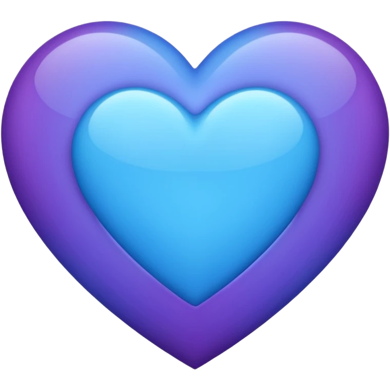 Blue Purple Heart emoji
