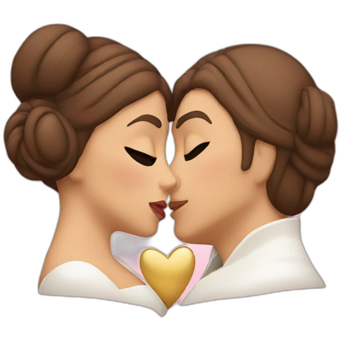 princess leia kiss heart emoji