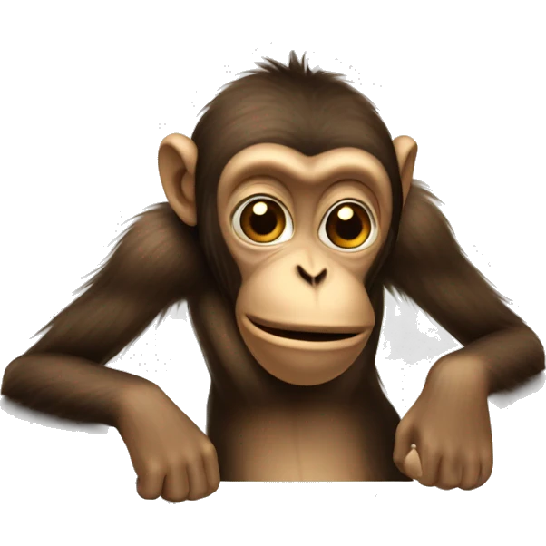 monkey telling s secrete emoji