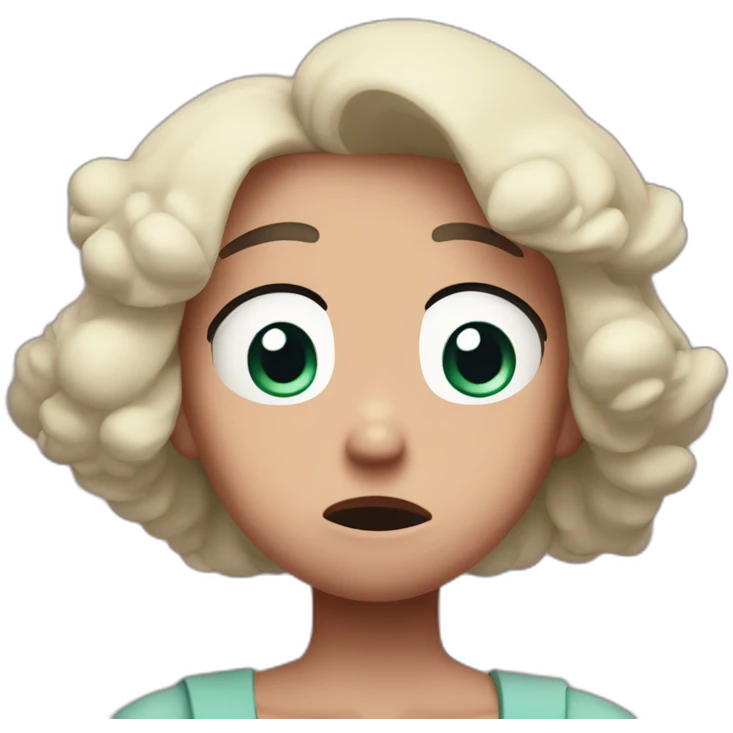 steven universe character from steven universe series looks worried emoji