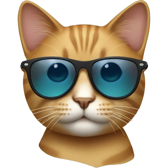 Cat with sunglasses emoji