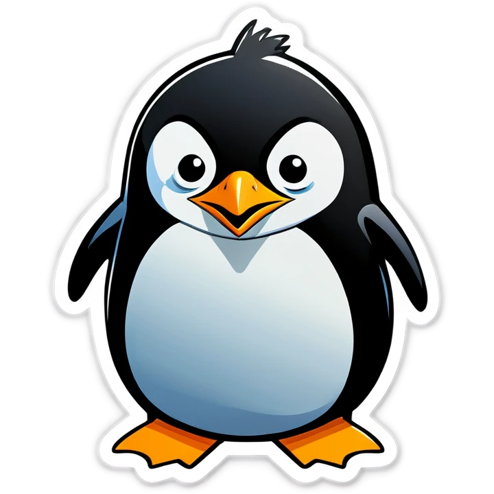 An angry penguin emoji