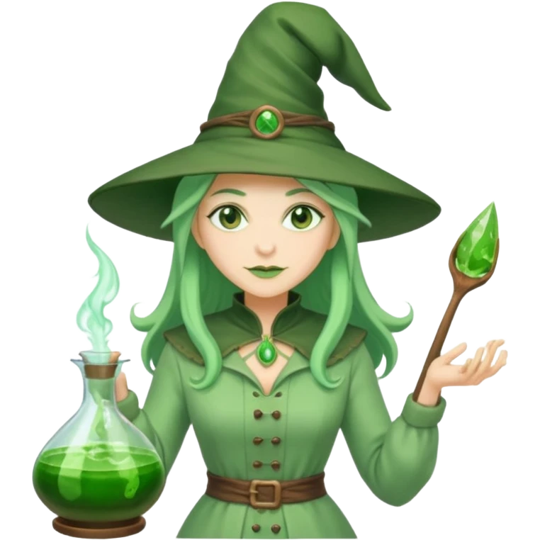 green witch cooking potion emoji