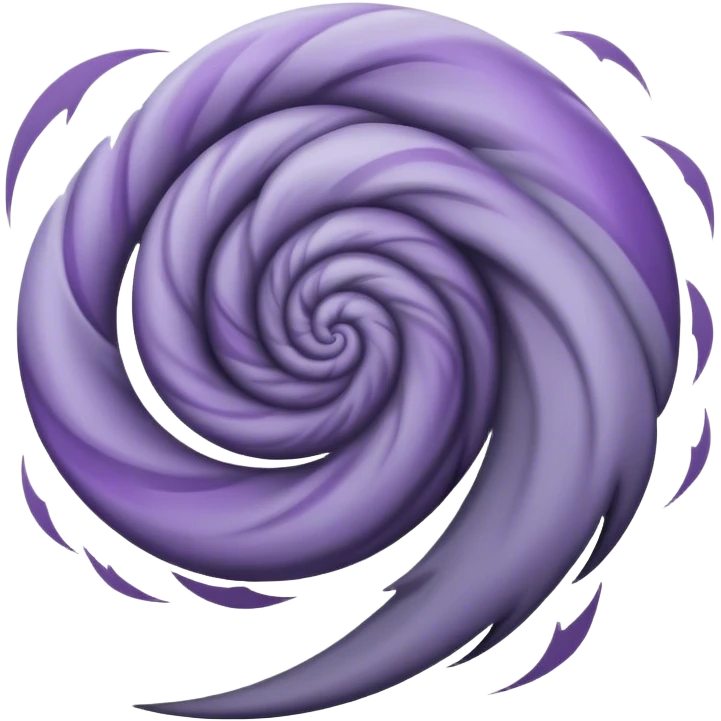 Tornado with purple shades emoji