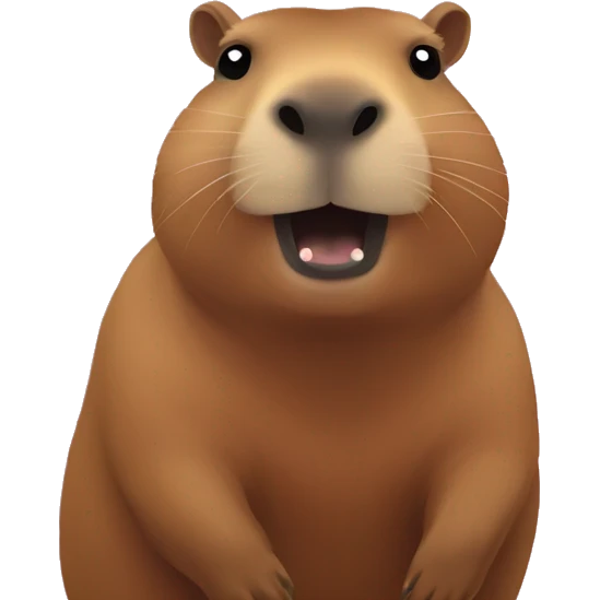 Capybara love emoji