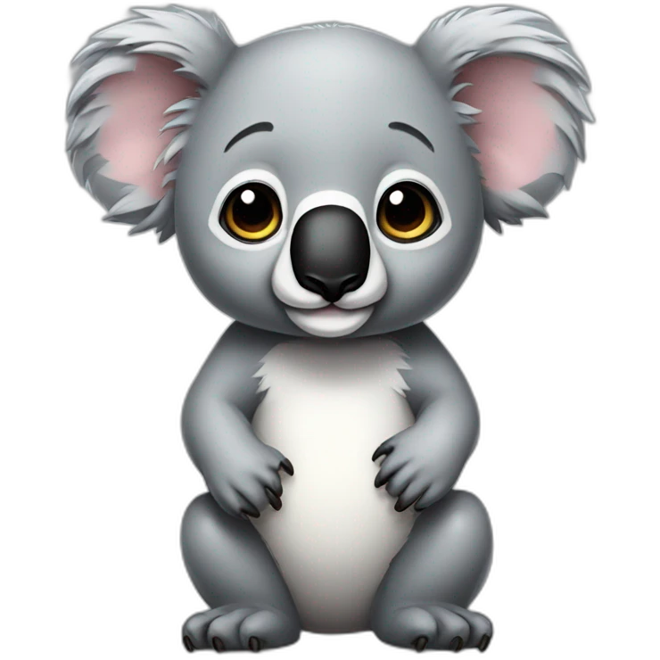 full body koala realistic emoji