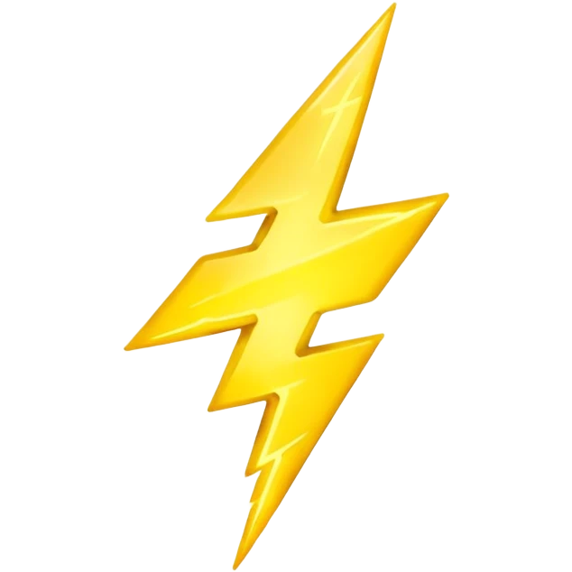 yellow lightning emoji