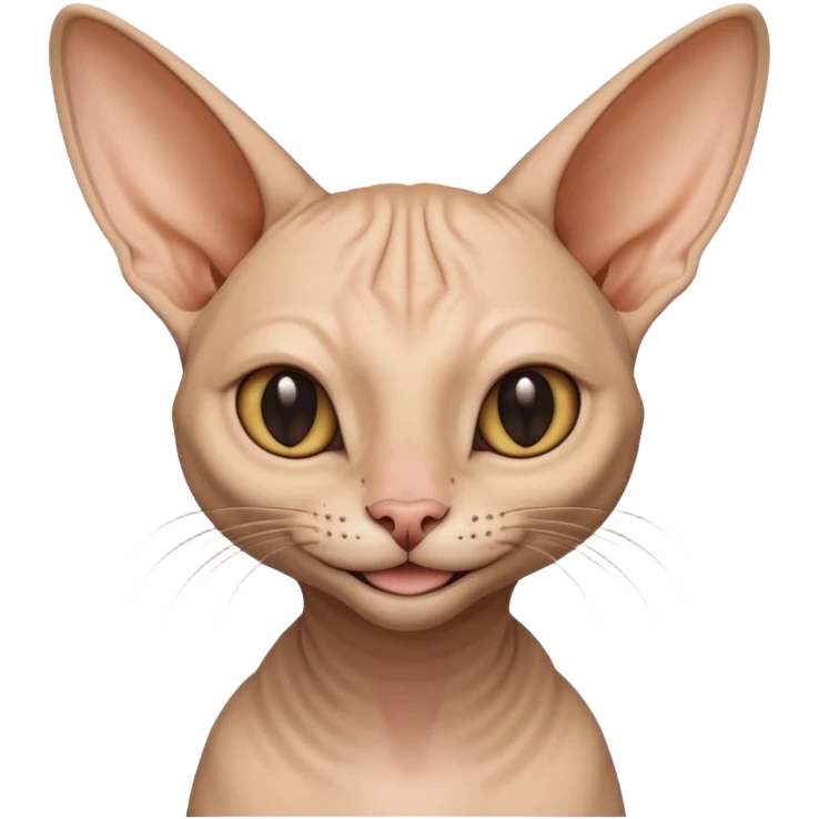 sphinx cat smiling emoji