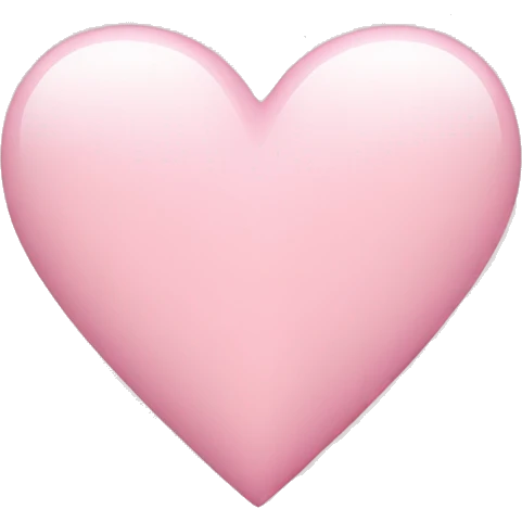 Light pink heart emoji