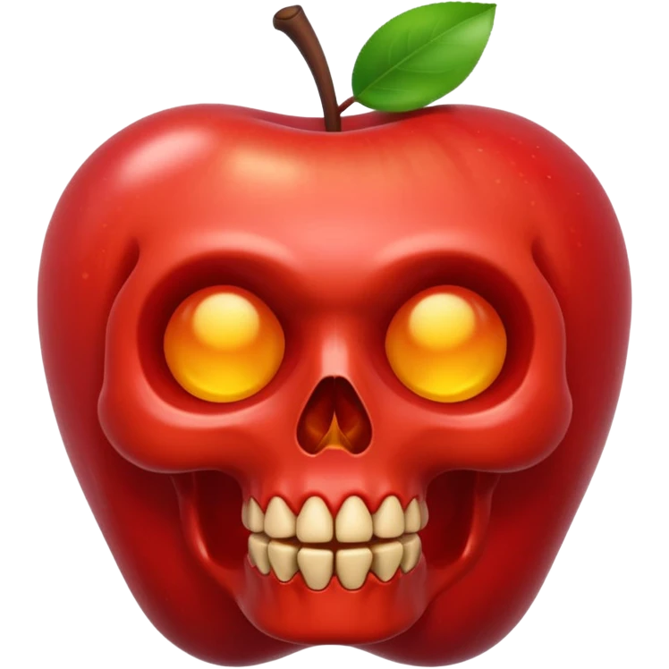 skull apple style emoji emoji