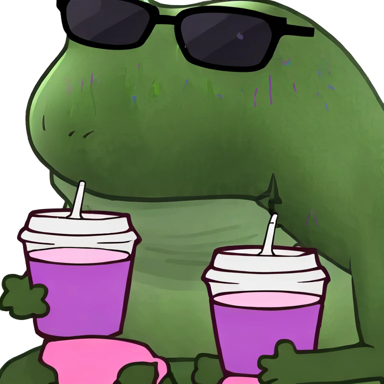 two cups with purple liquid emoji