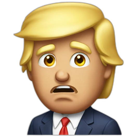 donald trump realizing he really lost emoji