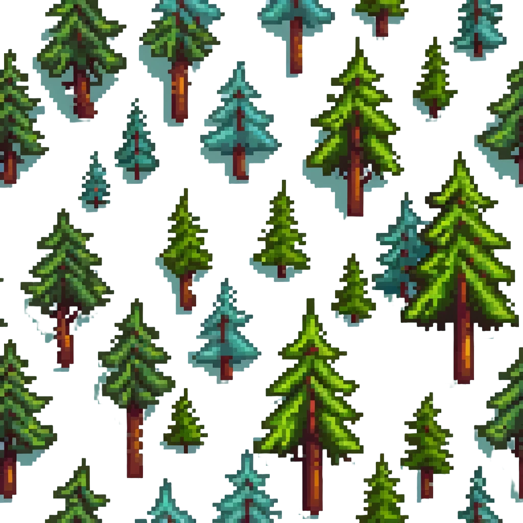 forest with pine trees emoji