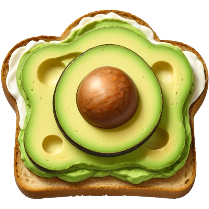 avocado toast no pit emoji