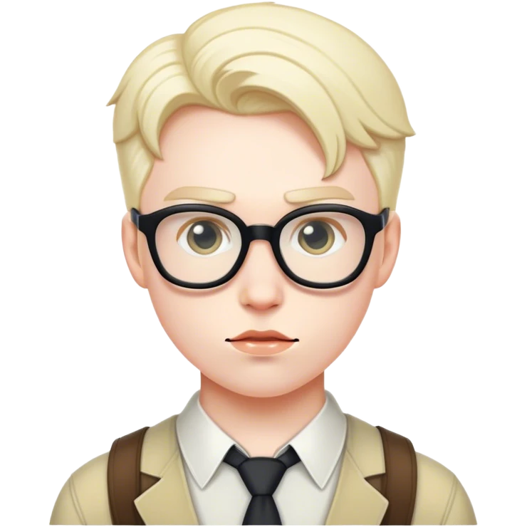 Nerdy antihero emoji