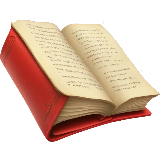 opened red book emoji
