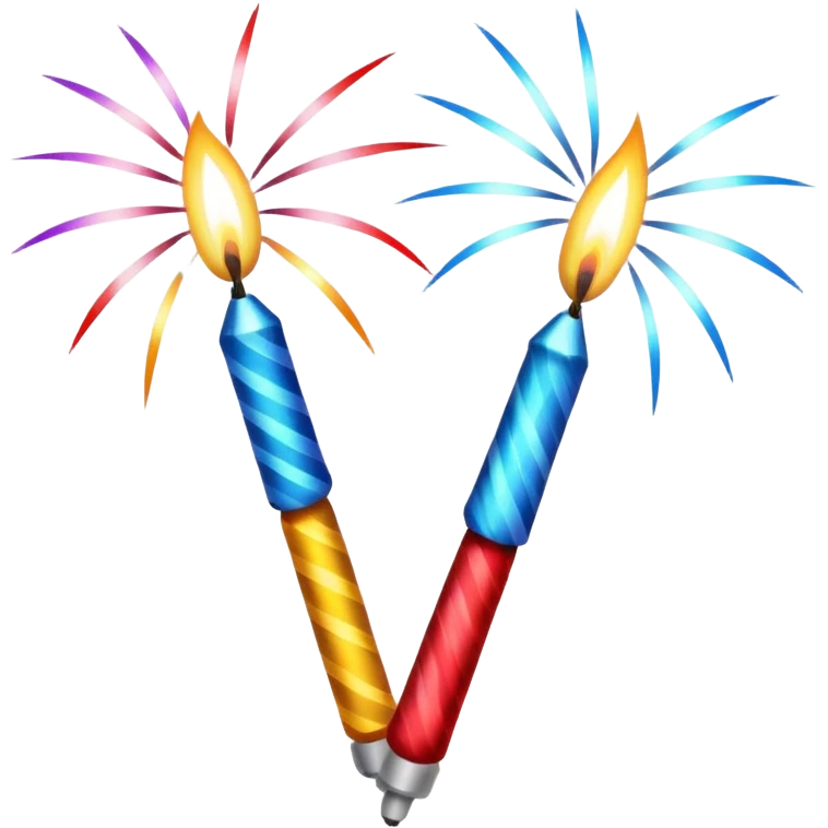 sparklers new year emoji