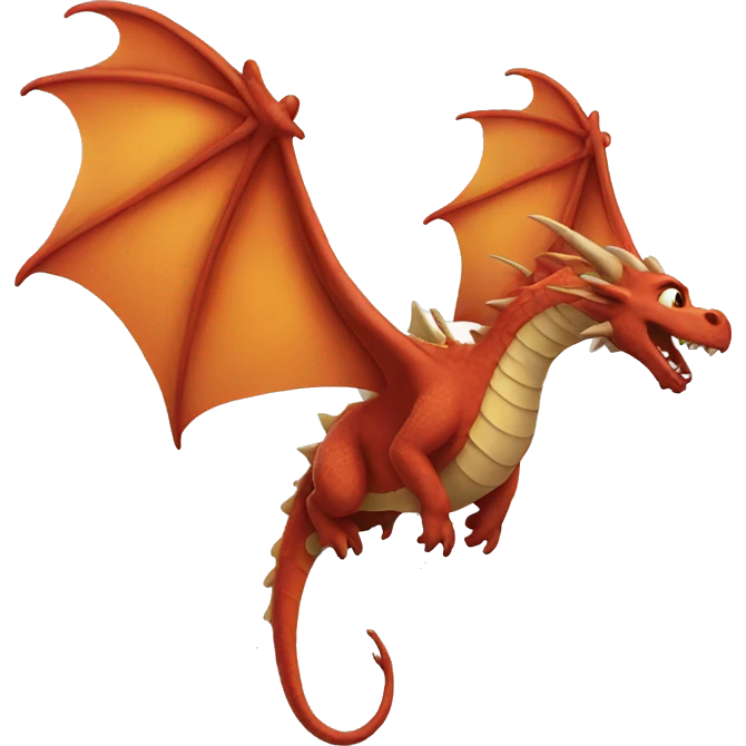 Dragon flying emoji