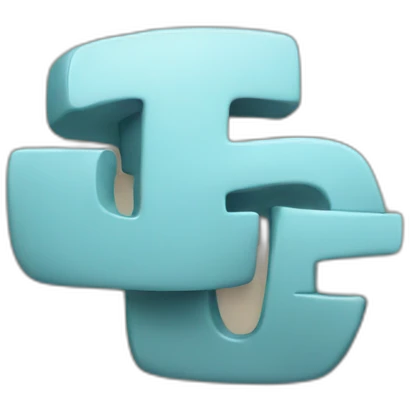 letters T, E and F all connected emoji