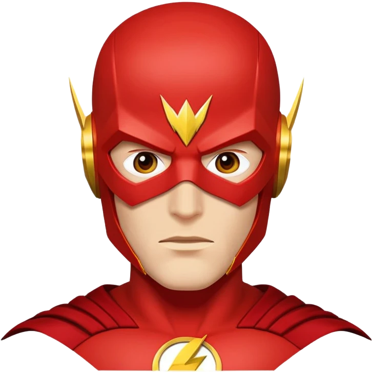 classic Flash superhero face with mask emoji