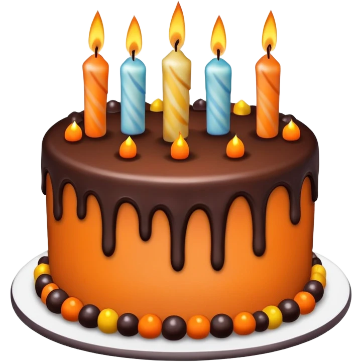 Halloween Birthday cake emoji
