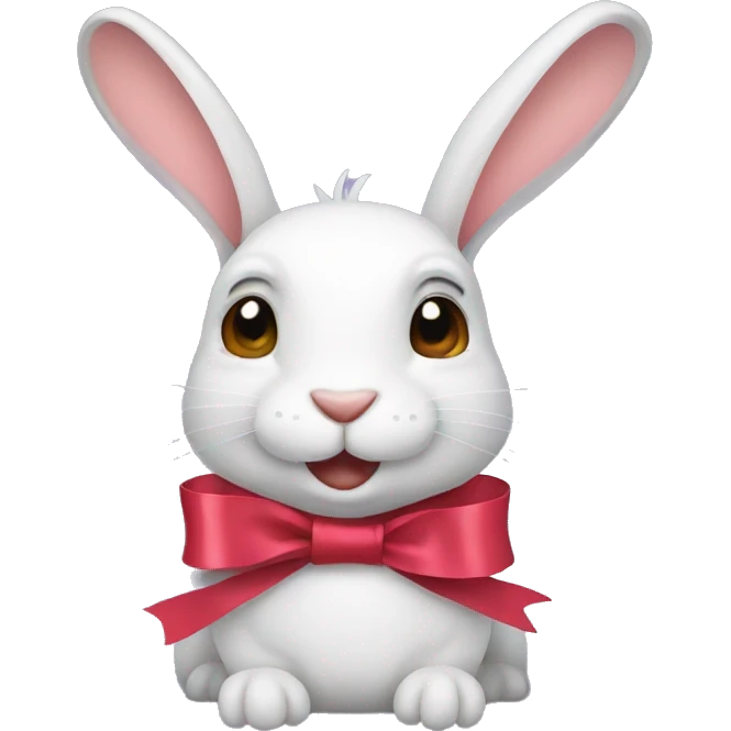 rabbit with ribbon emoji