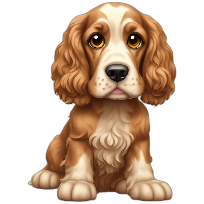 Dog-english-cocker-spaniel-full-body emoji