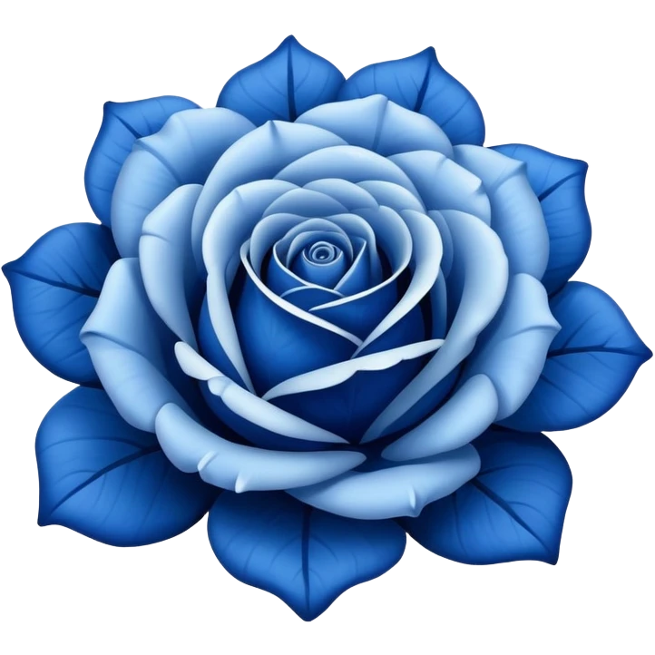 Blue rose emoji