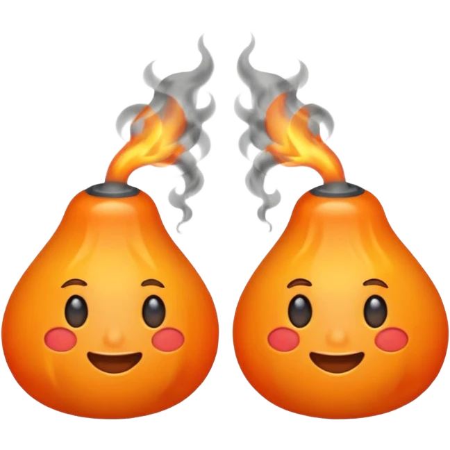 Nipples on fire emoji