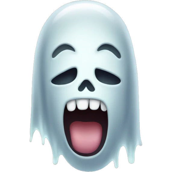 Ghost drooling emoji