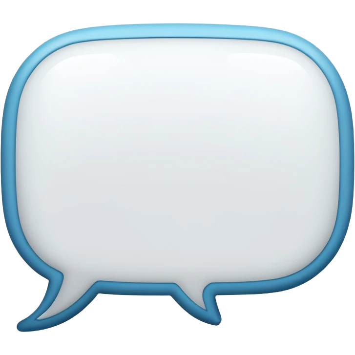 a speech bubble emoji