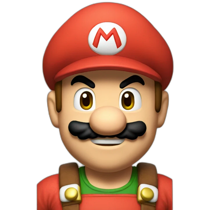 Strong super Mario emoji