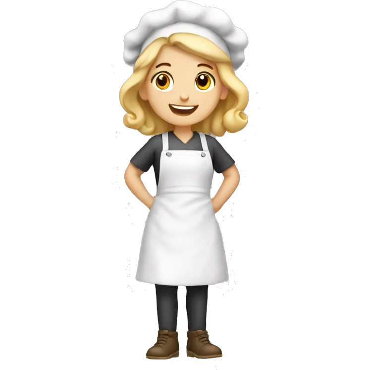 white Baker girl thank you emoji