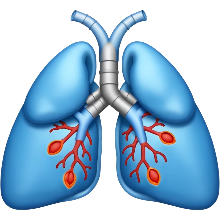 Lung disease blue emoji  emoji