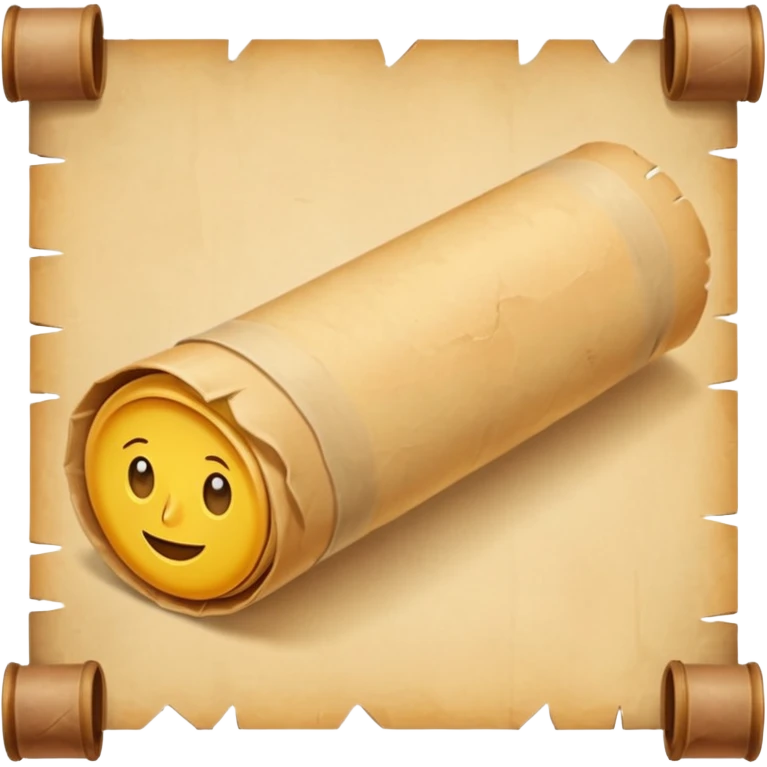 a poster, rolled up, like a old map emoji
