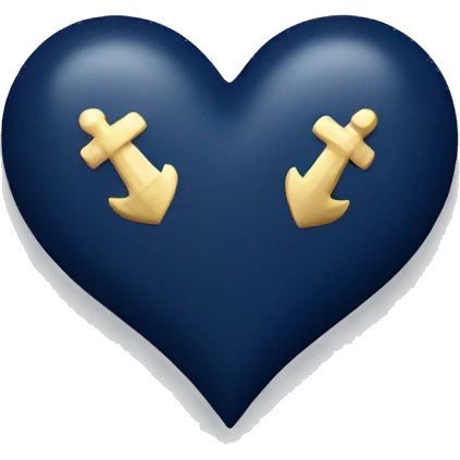 navy heart emoji