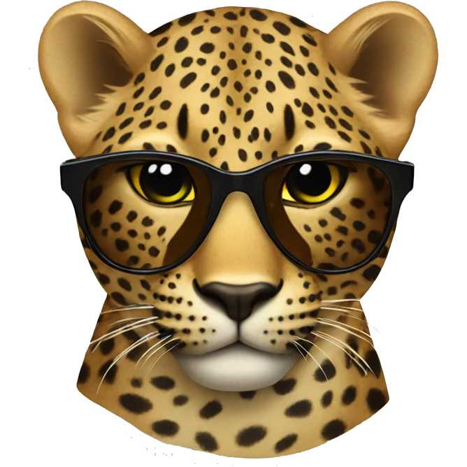 Leopard sunglasses  emoji
