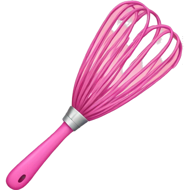 Pink whisk emoji