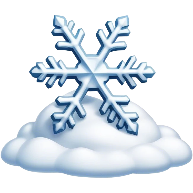 Snow emoji