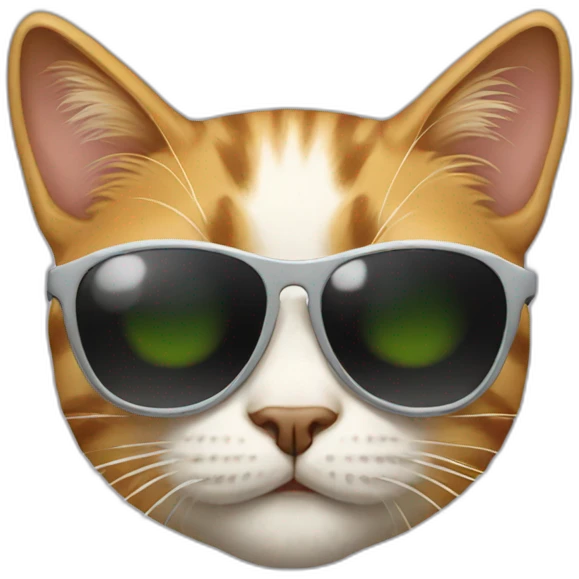 Cat with sunglasses emoji