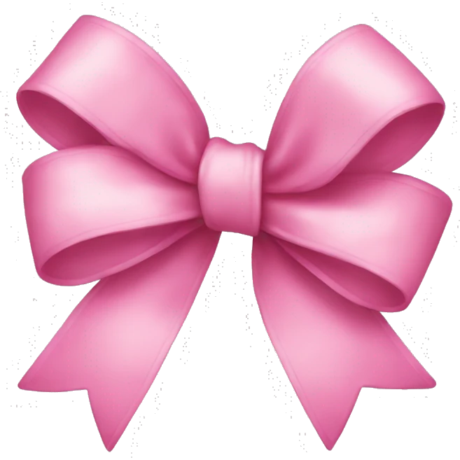 pink bow emoji